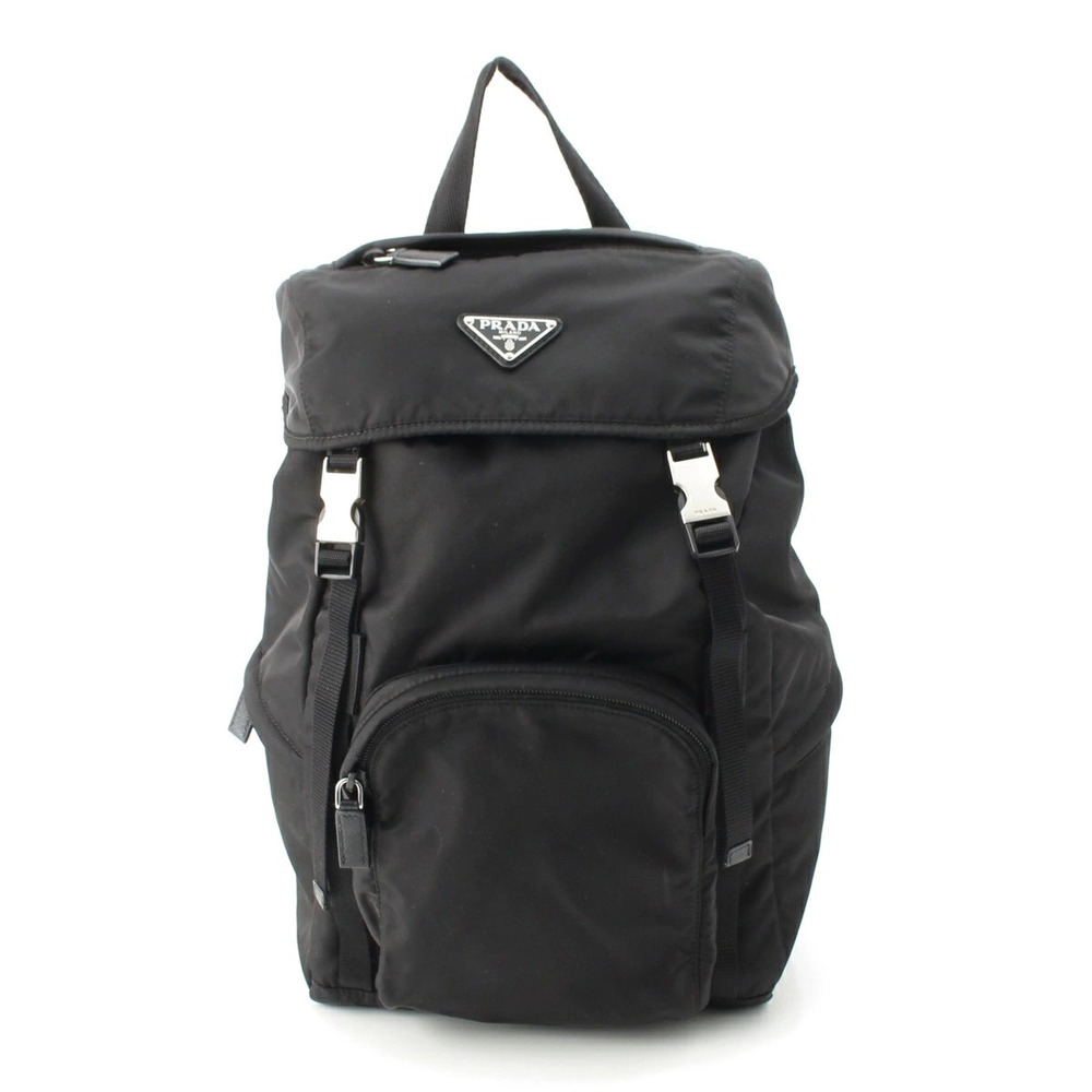 Prada Tessuto Backpack Daypack Bag Black
